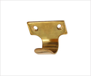 Premium Brass Solid Modern Multi-Purpose Durable Self-adhesive 1-<b>Hook</b> <b>Wall</b> Mounted Coat <b>Hook</b> <b>Rack</b> for Bedroom and Bathroom - Product Image 1