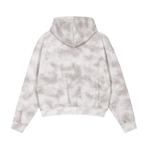 Sweat à capuche blanc pour homme 420 GSM, qualité supérieure, coupe ample, imprimé en relief, zippé, oversize, personnalisable - Product Image 2