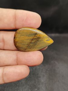 Piedra Preciosa de Ojo de Tigre Azul 100% Natural de Calidad, Cabujones de Ojo de Tigre Azul Natural Hechos a Mano, Piedras Sueltas para Joyería Hecha a Mano - Product Image 2