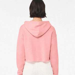 <b>GYM</b> ACTIVE Eco-Friendly Quick Dry Breathable Casual Style High Quality Canvas Material Women's Crop Top Hoodie <b>Sweatshirt</b> Washed - Product Image 3