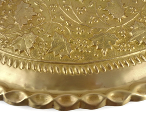 Bandeja Ovalada de Latón Hecha a Mano al por Mayor, Diseño Vintage, Arte Islámico, Plato Decorativo de Metal para Servir con Caligrafía Árabe - Product Image 5