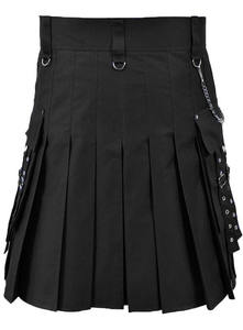 Cosh International - Kilt para Hombre al por Mayor - Kilt Utilitario Gótico de Algodón Negro con 8 Bolsillos, Kilt Utilitario para Hombre 2026 - Product Image 6