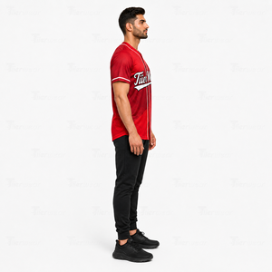 เสื้อเบสบอลแบบยูนิเซ็กซ์ พรีเมียม สำหรับวันแข่งขัน น้ำหนักเบา ระบายอากาศได้ดี ผลิตจากโพลีเอสเตอร์ แขนสั้น คอวี เป็นมิตรกับสิ่งแวดล้อม แห้งเร็ว - Product Image 3