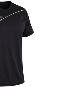 Ensemble de t-shirt et short de sport pour homme, noir et vert néon, séchage rapide, respirant, vêtements de sport, course à pied, entraînement, fitness, tenue de sport - Product Image 3