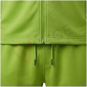 Conjunto Deportivo para Hombre con Capucha Verde, Manga Larga, Cierre Frontal con Cremallera, Bolsillos Laterales, Transpirable, Corte Regular, para Primavera - Product Image 5