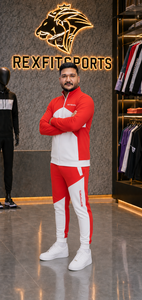 REXFIT SPORTS 2026 Custom <b>Men</b>’s 3 Piece Tracksuit Set Full <b>Zip</b> Jacket Jogger Pants and <b>Shorts</b> Team Sportswear custom logo sport - Product Image 4