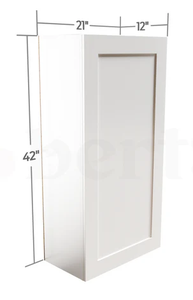 Armoire murale de cuisine W1530 à porte simple, toutes couleurs, style Shaker - Product Image 2