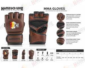 ถุงมือ MMA ป้องกันเต็มรูปแบบพร้อมแผ่นรองฝ่ามือและสายรัดปรับได้สำหรับผู้ใหญ่สำหรับคิกบ็อกซิ่งและการออกกำลังกาย - Product Image 5