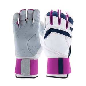 Guantes de Bateo de Béisbol de Cuero Genuino de Primera Calidad con Logotipo Personalizado, Cierre de Gancho y Bucle para Softbol, Ambidiestros, Antideslizantes y Duraderos - Product Image 3