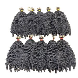 Extensions de cheveux humains bruts non transformés de haute qualité 100% cheveux en vrac burmese bouclés de qualité tressage de cheveux vierges pour les femmes noires - Product Image 4