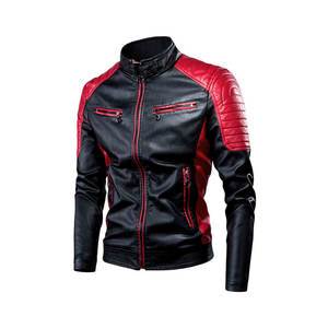 Chaqueta de cuero de primera calidad para motociclistas, para uso exterior, a bajo precio. - Product Image 1