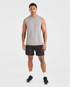Débardeur côtelé unisexe personnalisable avec logo, t-shirt de fitness extensible, gilet de sport pour homme, style décontracté pour la musculation et les sports d'été - Product Image 1