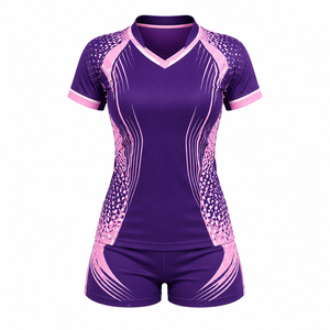 Ensemble Maillot et Short de Rugby Sublimé pour Femme – Tenue de Sport Athlétique Respirante 100% Polyester Personnalisable pour Équipe - Product Image 2