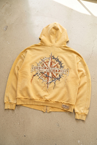 Men's/Women's Oversized <b>Hoodie</b> Embroidered Streetwear 500 Gsm French Terry Fleece Zipper Baggy Windproof Breathable <b>Hoodie</b> - Product Image 3
