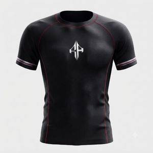 Camiseta Deportiva de Manga Corta para Hombre, Cuello Redondo, Impresión por Sublimación, Secado Rápido, Transpirable, Material de Spandex/Poliéster, Calidad Premium - Product Image 2