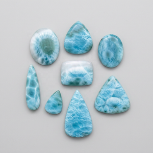 New Arrival High Quality Natural Loose Gemstone Healing Stones Crystal Larimar Mix Shape Cabochon for Jewelry Making - Product Image 1