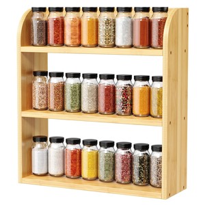 Bamboo Spice <b>Rack</b> Organizer 4-Tier Wall Mount <b>Kitchen</b> <b>Storage</b> Wholesale - Product Image 4