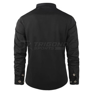 Durable Breathable Cotton Work <b>Shirt</b> Anti-Wrinkle Quick Dry <b>Flame</b> Retardant Comfortable Fit Reinforced Stitching for Daily Use - Product Image 2