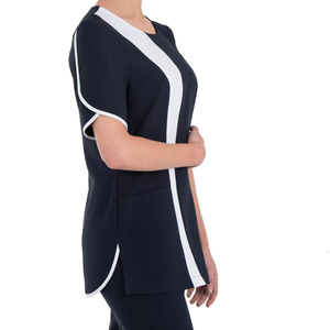 Nouvelle Tunique de Salon de Beauté Personnalisée, Uniforme Élastique pour Manucure et Spa, Blouse de Travail Femme Grande Taille - Product Image 4