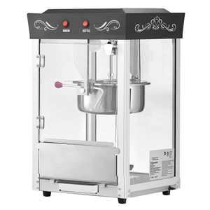 Macchina per Popcorn commerciale in acciaio inossidabile da 8 once in stile teatro 800W Popper con controllo a 2 pulsanti in vetro porta per PC 1 cucchiaio 3 cucchiai 48 - Product Image 1