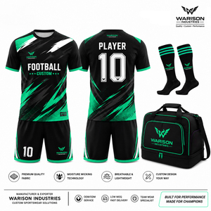 Wholesale Sublimated Soccer Jersey Set Customized Name And <b>Number</b> Football Jersey Short Socks And Sports Bag Kit - Product Image 6