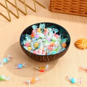 Bol décoratif en coquille de noix de coco laquée et polie, peint à la main, pour bonbons, clés, ou en-cas, en provenance du Vietnam - Product Image 5