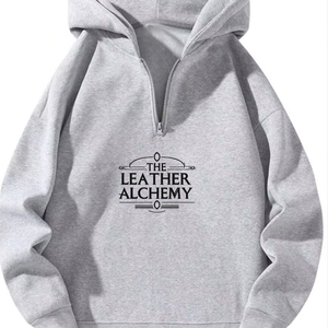 Sweat à capuche zippé pour homme, style moderne, décontracté, en tissu polaire doux, coupe ample, pour l'extérieur - Product Image 1