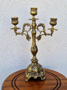 Elegant Fancy <b>Brass</b> Candelabra Home Decoration Durable Candle <b>Holder</b> At Best Price - Product Image 4