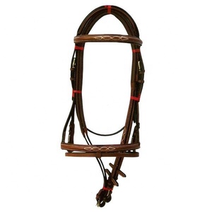 อุปกรณ์ขี่ม้า ALR EQUESTRIANS รุ่น ALR-BR020 บิตม้าหนังสีดำตกแต่งคริสตัล ทนทาน ปรับแต่งได้ ทำจากหนังแท้ - Product Image 1