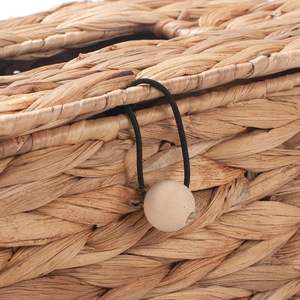 Caja de pañuelos rectangular de jacinto de agua, hecha a mano, ecológica, portátil, de alta calidad, estilo vintage, con logotipo de color personalizado, la mejor opción. - Product Image 4