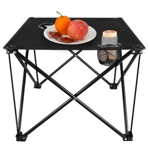 Tavolino Pieghevole Compatto da Esterno con Borsa per il Trasporto, Tessuto 600D Resistente all'Acqua, Struttura in Acciaio, Montaggio Senza Attrezzi, Supporta 20 kg per Uso Esterno - Product Image 4