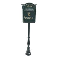 Boîte aux lettres de style campagnard avec support sur colonne, accessoires de maison pour l'extérieur, décoration de jardin et de pelouse, boîte aux lettres antique, prix d'usine