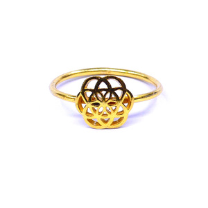 Bague Classique en Argent Sterling 925 Plaqué Or avec Motif Floral pour Femme, Idéale pour Mariage, Fête ou Anniversaire - Product Image 2