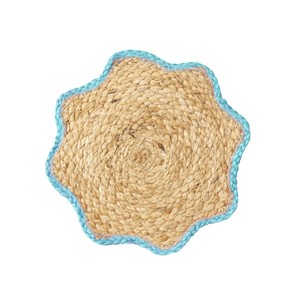 Bohemian Scalloped Water Hyacinth <b>Placemat</b> Charger Wholesale Woven <b>Placemats</b> <b>for</b> Dining <b>Table</b> Wedding Decoration Made in Vietnam - Product Image 2