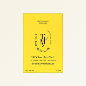 Masque facial en feuille rose Tapomi Vita Tam Sheet Mask, 10 feuilles, fabriqué en Corée, masque facial en feuille, Corée - Product Image 2