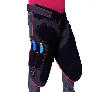 Protège-jambes de fermeur en cuir véritable de qualité supérieure, réglables, pour le sablage des sabots, équipement de sécurité professionnel pour fermeurs - Product Image 3