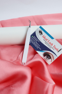 Pinzas de Extensión de Pestañas de Acero Inoxidable con Punta de Fibra de Alta Precisión y Logotipo Personalizado, 45 Grados, para Artistas de Pestañas - Product Image 2