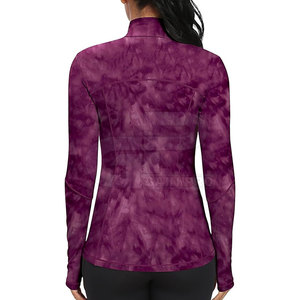 <b>Women</b> Yoga <b>Jacket</b> <b>Lightweight</b> Stretch Fabric Breathable Long Sleeve Slim Fit Sports <b>Jacket</b> For Gym Running And Fitness Training - Product Image 2