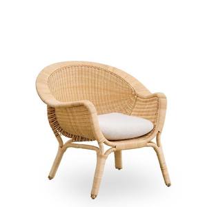 Fauteuil lounge en rotin tressé à la main, moderne, à siège bas, avec coussin, pour salon et hôtel, en provenance du Vietnam. - Product Image 4