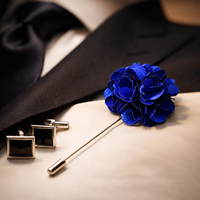Bros Pin Kerah Bermotif Bunga Enamel Tahan Lama untuk Pria |   Boutonniere Buatan Tangan |   Pin Bunga Jas Pengantin Pria Aksesori Blazer Formal