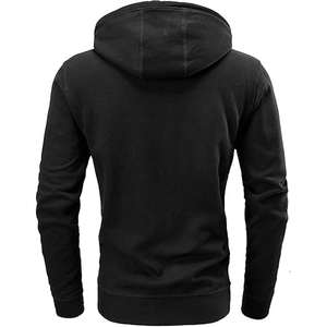 Sweat à capuche zippé en molleton épais de haute qualité pour homme, 300-500 g/m², coton, design de logo personnalisé, prix abordable - Product Image 2