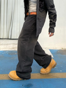 Jeans amples personnalisés pour homme, style hip-hop, coupe large, denim oversize Y2K, pantalon baggy pour homme - Product Image 2