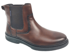 Botas Chelsea Dlords Grant Marrón de Cuero Genuino, Altura al Tobillo, Punta Redonda, Sin Cordones, Suela Exterior de TPR, Entresuela Acolchada de Piel de Oveja, Cómodas y Suaves - Product Image 1