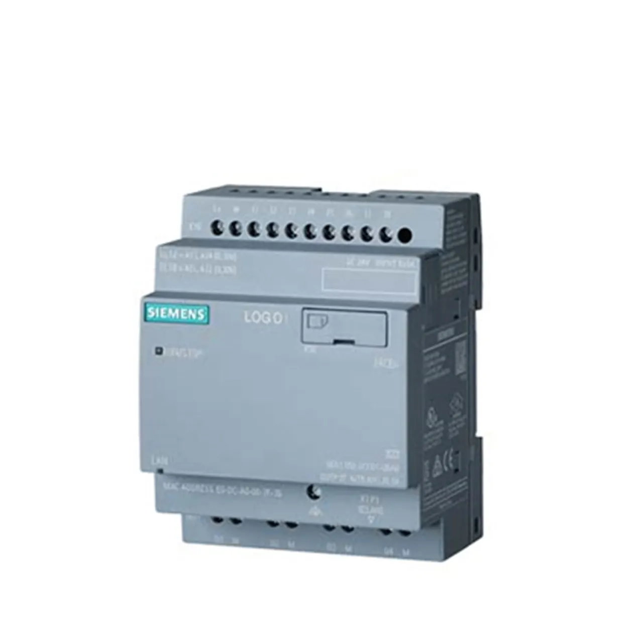 6ED1055-1CB10-0BA2 Siemens LOGO PLC SIMATIC DM16 24-Erweiterungsmodul, PS/E/A: 24 V DC/24 V DC/Trans., 8 DI/8 DO, 4 MW für LOGO!