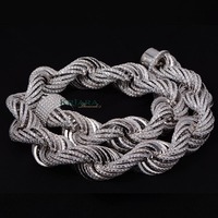 Collier en argent plaqué avec perles de culture d'eau de mer et moissanite, bijoux de luxe personnalisés pour femmes, idéal pour mariages et cadeaux – Vente en gros