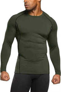 T-shirt de compression pour homme, anti-transpiration, séchage rapide, respirant, manches courtes, coupe ajustée, pour la gym, le fitness et la course à pied - Product Image 6