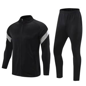 Ensemble de survêtement en polaire polyester/coton pour homme Edoor Wears, streetwear, vêtements de sport, jogging, séchage rapide, respirant, entraînement - Product Image 1