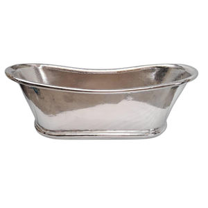 Bañera Independiente de Cobre Martillado, Diseño Clásico de Lujo, Gran Tamaño, Acabado Plateado, al Precio Más Bajo - Product Image 4