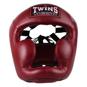 Protector de Cabeza de Boxeo Ajustable de Cuero de Primera Calidad, Hecho a Medida para Gemelos, Equipo de Seguridad Profesional para Kickboxing - Product Image 1