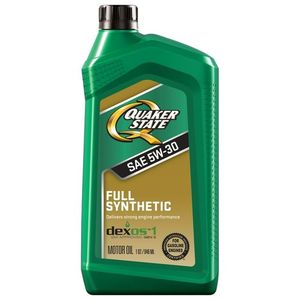 Quaker stato 1 quarto Full sintetico SAE 5W-30 olio motore Premium lubrificante per motori a benzina - Product Image 1